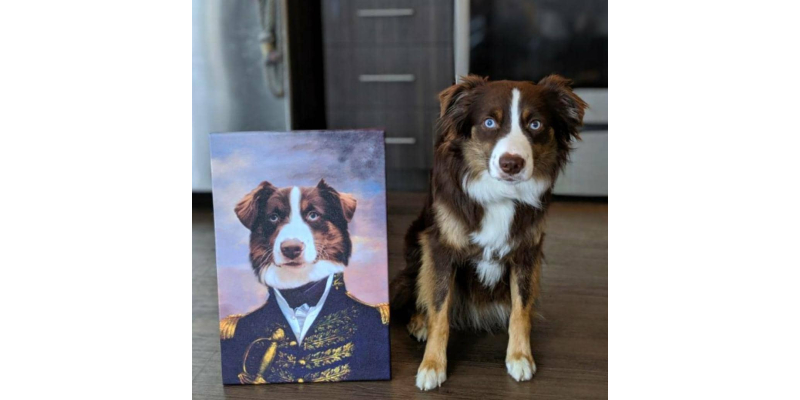 CUSTOM PET ACRYLIC royal PORTRAIT paintings/swap face with famous painting