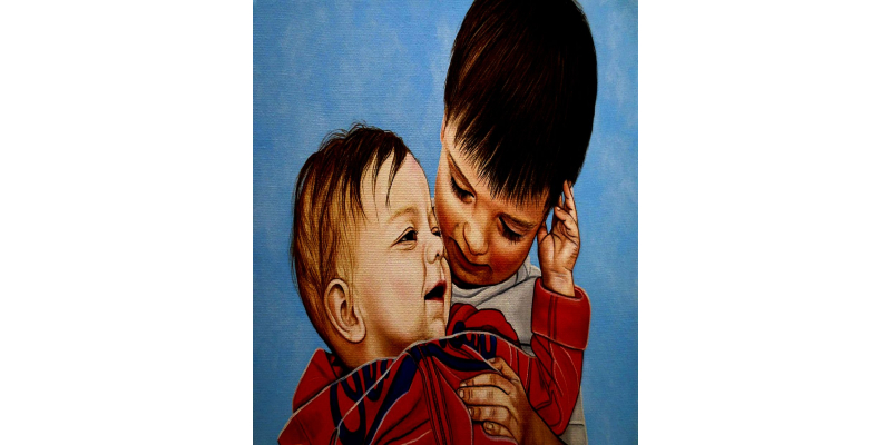 customized BABY ACRYLIC portrait PAINTINGs