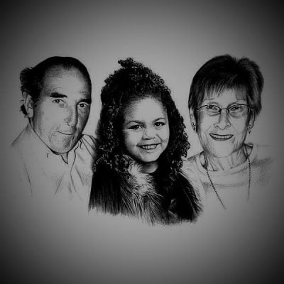 Family-CHARCOAL-Portrait-paintings