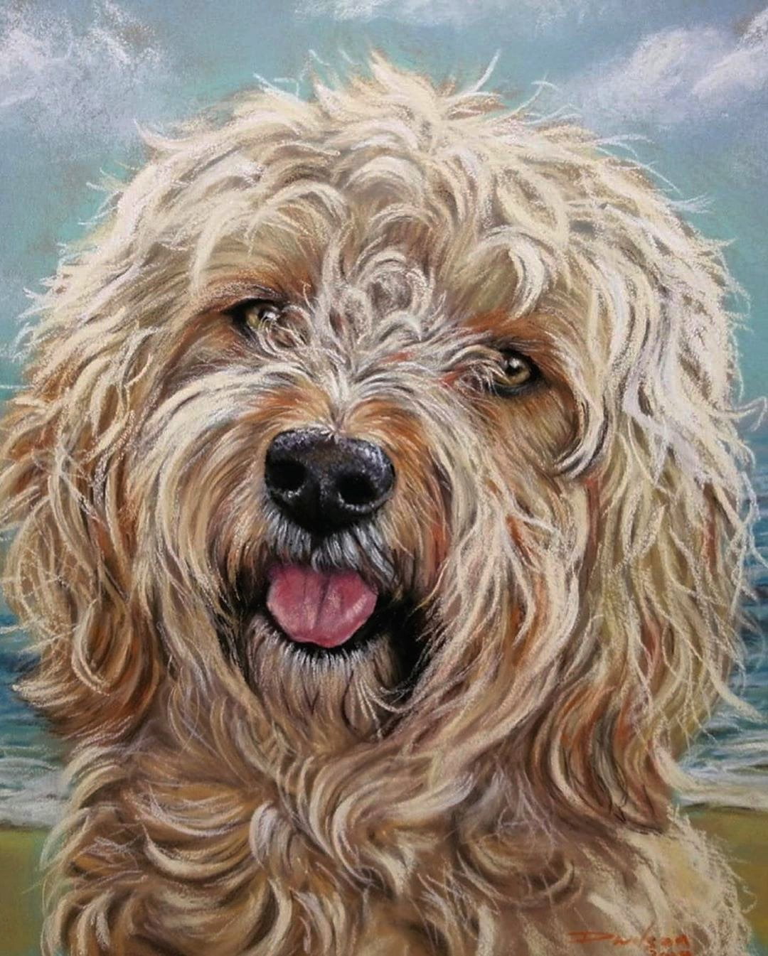 custom handmade pet acrylic painting GALLERY