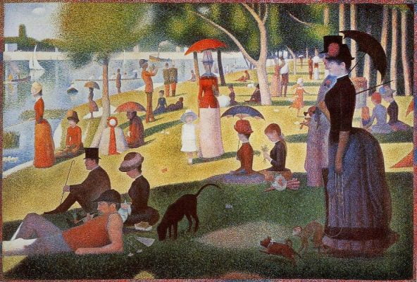 Top Famous Painting - A Sunday Afternoon on the Island of La Grande Jatte