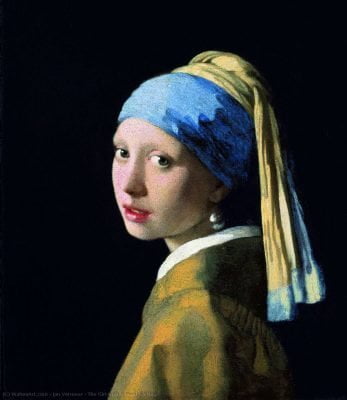 The Girl with a Pearl Earring - World's Famous Painting 