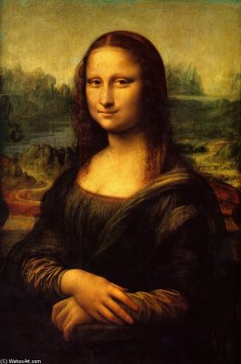 Famous painting of Mona Lisa 