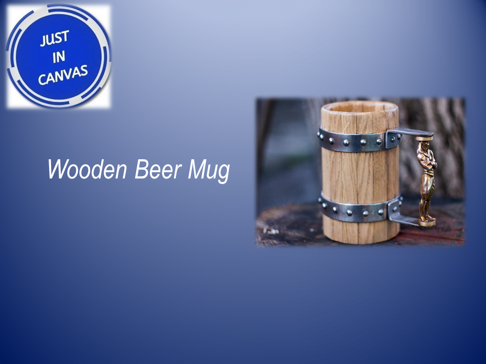 best anniversary gift - Customized Wooden Beer Mug