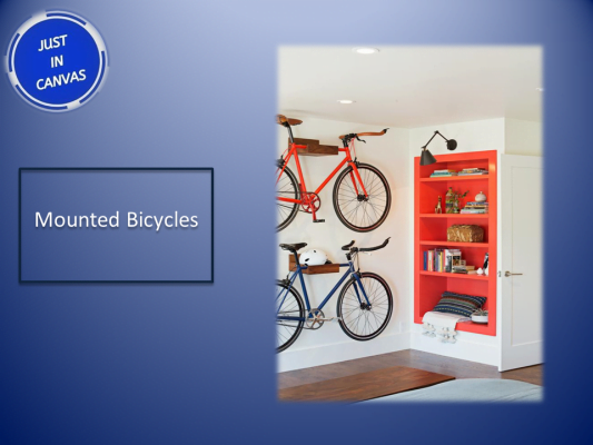 Wall Decor Ideas Mounted Bicycles