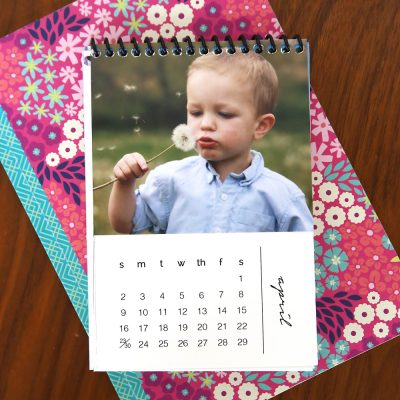 PORTABLE PERSONALIZED CALENDAR - unique custom gifts