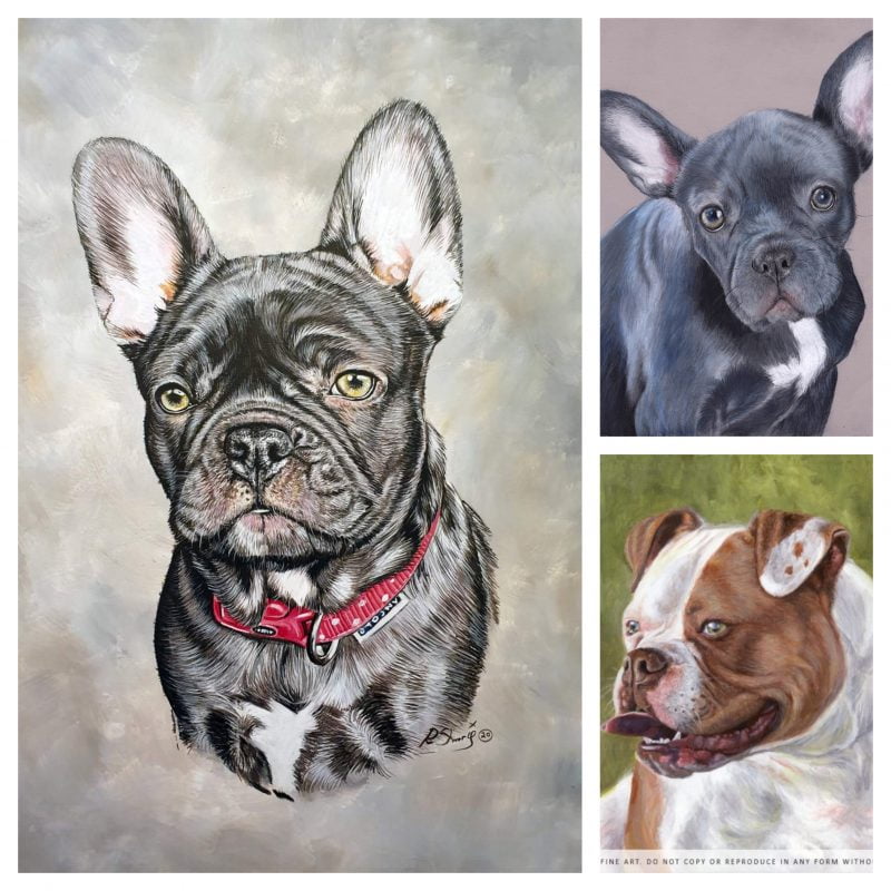 BULLDOG PORTRAIT PAINTING