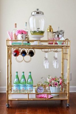 A Bar Cart as a Best Online Gifts for wife