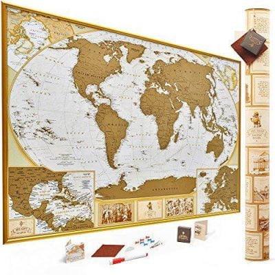 World tour map | Gift Ideas for your Girlfriend | Justincanvas