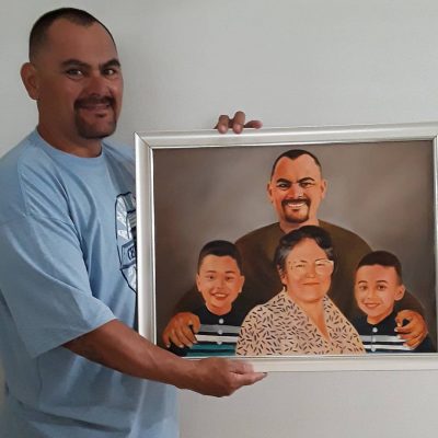 Hand-Painted Merged portrait painting Customer Review on Trustpilot