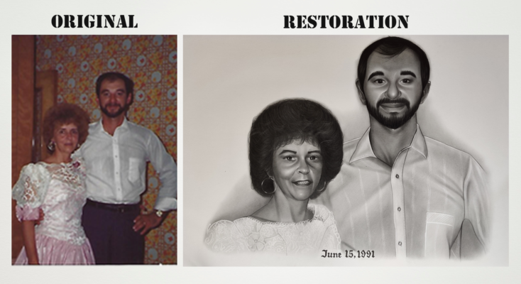 photo restoration painting 