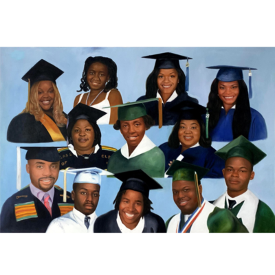 family graduation painting